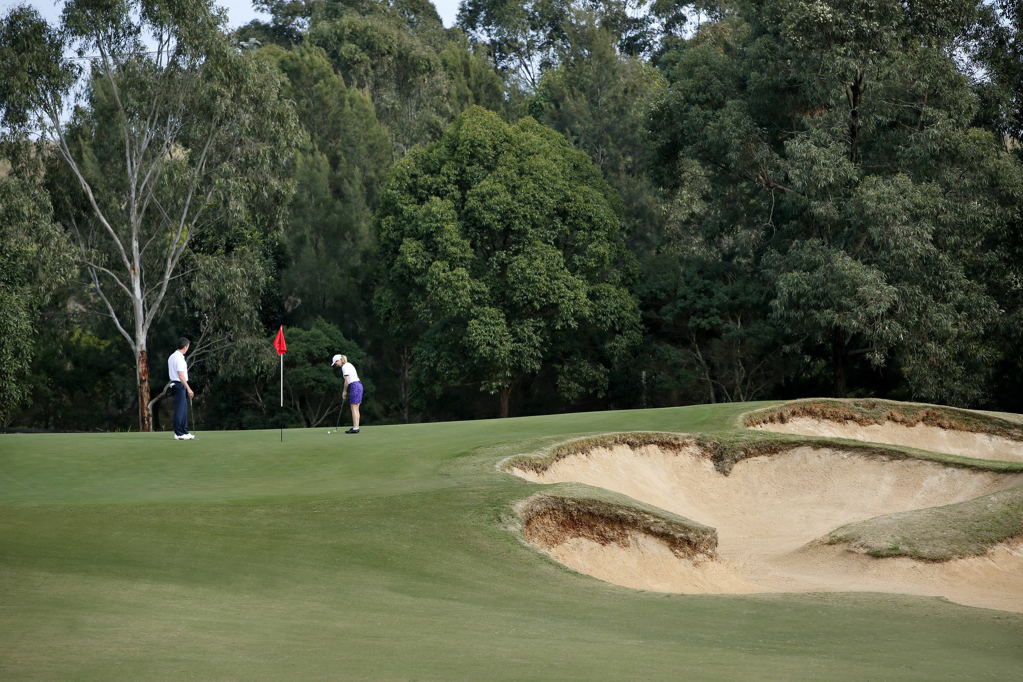 샤토 엘란 앳 더 빈티지 포콜빈 외부 사진 Golfers on the green of the 12th hole at the 2006 PGA Championship